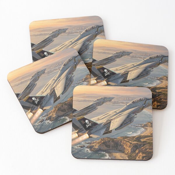 Item preview, VF-84 Jolly Rogers F-14 Tomcats Over San Diego designed and sold by Airpower Art.