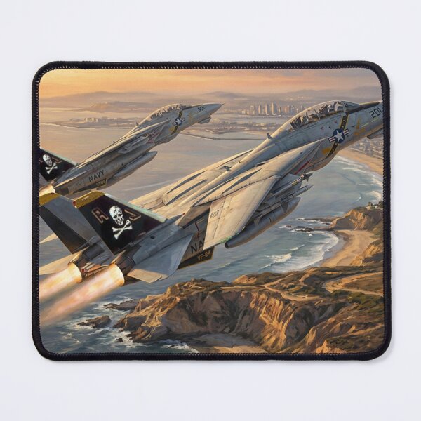 Item preview, VF-84 Jolly Rogers F-14 Tomcats Over San Diego designed and sold by Airpower Art.