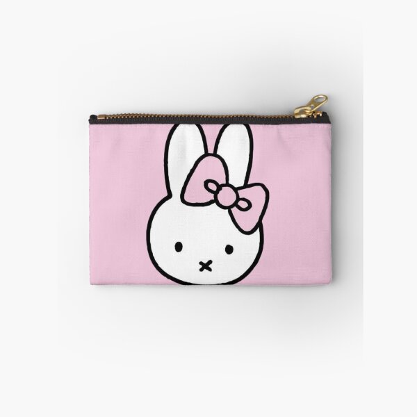 Item preview, Cute White Bunny with Pink Bow Miffy! designed and sold by Cozy Moss Studio.
