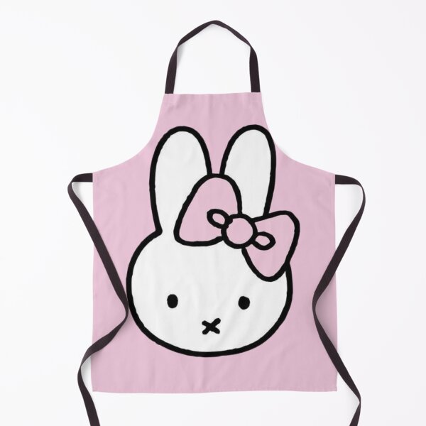 Item preview, Cute White Bunny with Pink Bow Miffy! designed and sold by Cozy Moss Studio.