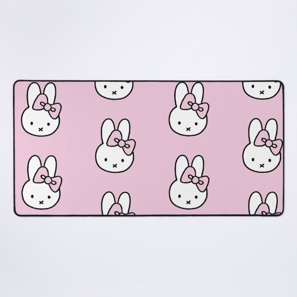 Item preview, Cute White Bunny with Pink Bow Miffy! designed and sold by Cozy Moss Studio.