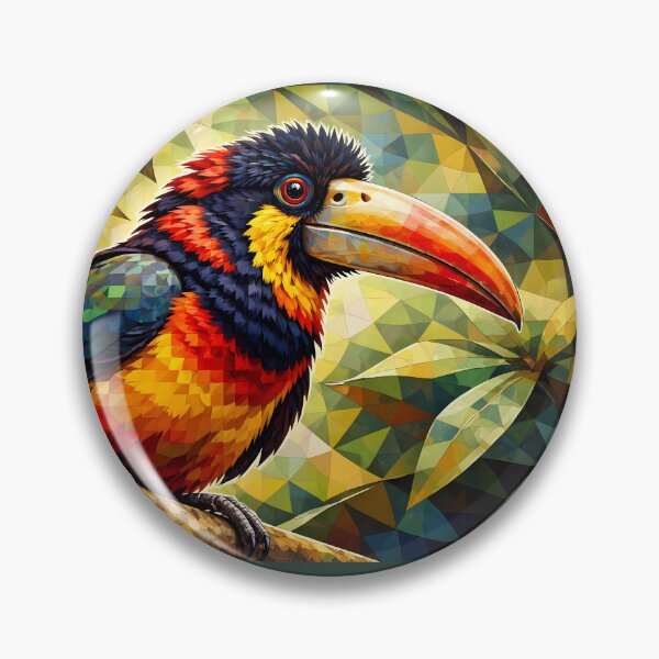 Item preview, Colorful Toucan Perched on Branch designed and sold by cuprum.