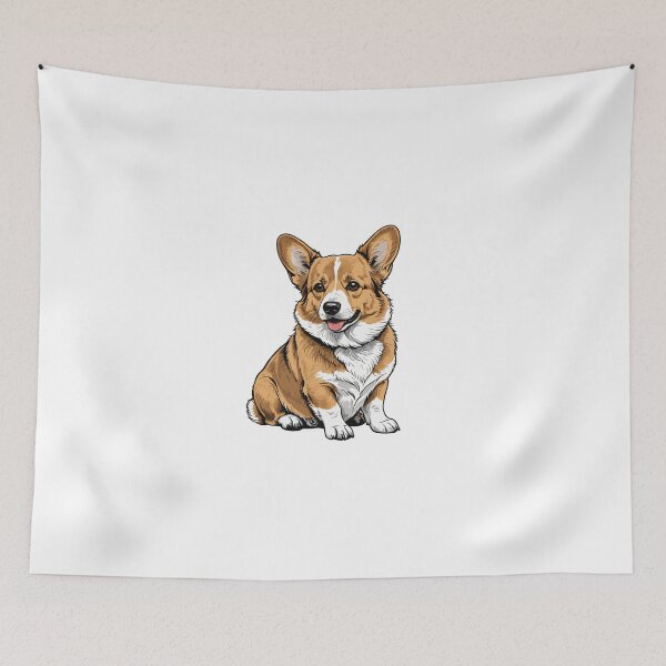 Item preview, Corgi Dog Character Hand-Drawn Sketch Style – Corgi owner gift designed and sold by michallechowicz.