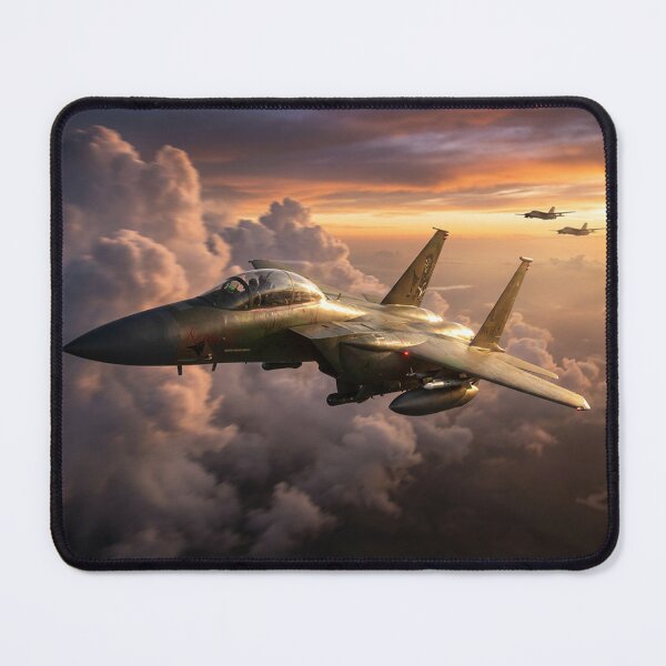 Item preview, F-15 Eagle Formation Flying Into Sunset designed and sold by Airpower Art.