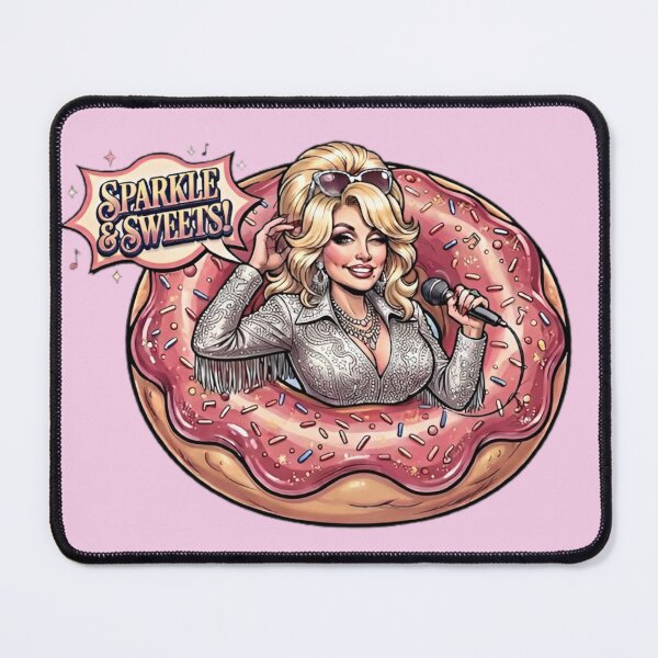Item preview, Sparkle & Sweets Retro Country Star Giant Donut Pop Art Fun Design designed and sold by SammyMorry.