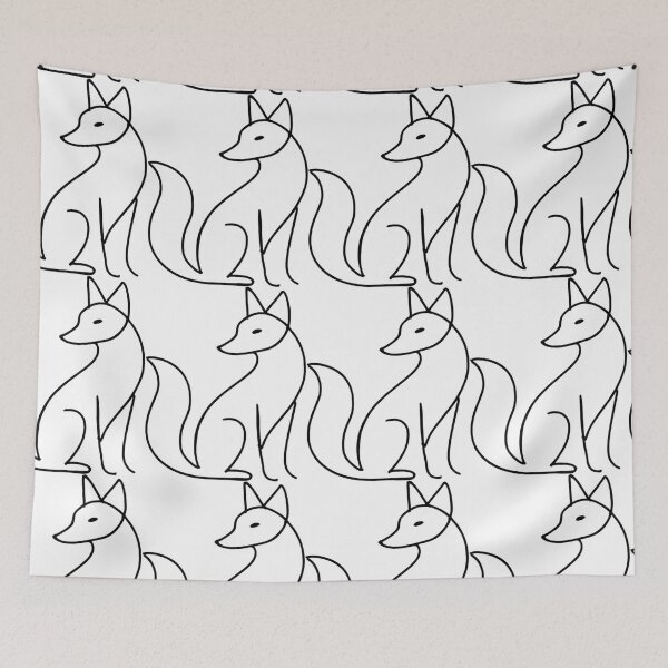 Item preview, Minimalist Fox Line Art - Elegant Single Line Drawing designed and sold by trendplusco.