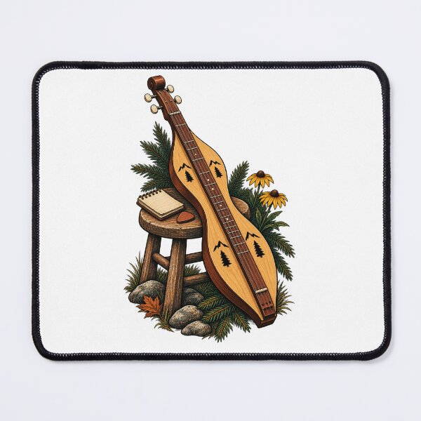 Item preview, Mountain Dulcimer Player Gift – Appalachian Folk Instrument Workshop Art designed and sold by UrbanCanvvas.