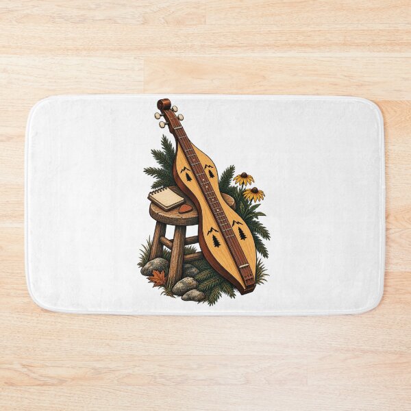 Item preview, Mountain Dulcimer Player Gift – Appalachian Folk Instrument Workshop Art designed and sold by UrbanCanvvas.