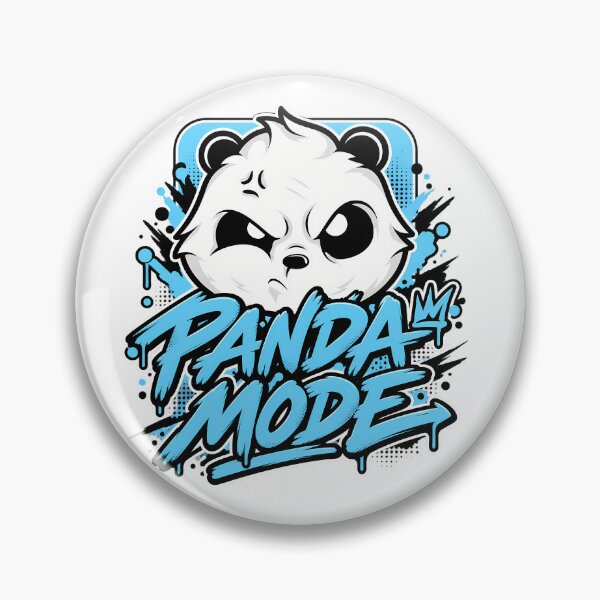 Item preview, Grumpy Angry Panda Mode Graffiti Blue Splash Streetwear Graphic designed and sold by DesignArtist.ia.