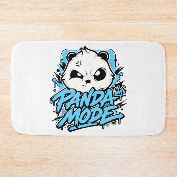 Item preview, Grumpy Angry Panda Mode Graffiti Blue Splash Streetwear Graphic designed and sold by DesignArtist.ia.
