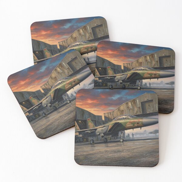 Item preview, Karma 52 F-15E Emerging From Hangar at Sunset designed and sold by Airpower Art.