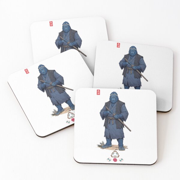 Item preview, Sensei Blue Bigfoot with Bokken designed and sold by Whimsy Trail Co.