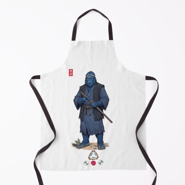 Item preview, Sensei Blue Bigfoot with Bokken designed and sold by Whimsy Trail Co.