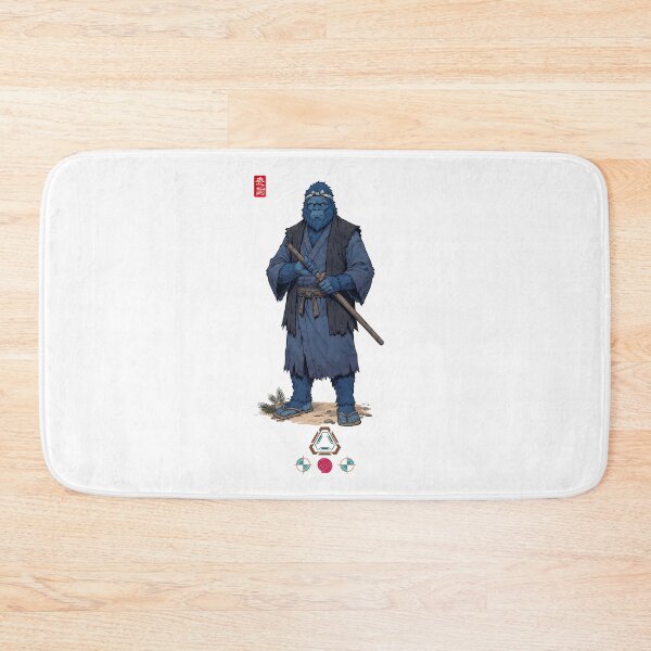 Artikelvorschau, Sensei Blue Bigfoot mit Bokken entworfen und verkauft von Whimsy Trail Co.
