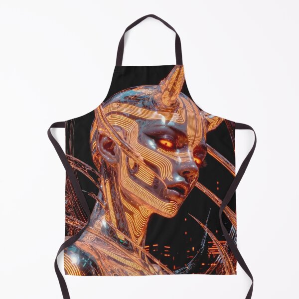 Item preview, Cyber Oni Girl - Cyberpunk Sci Fi Anime art designed and sold by Delerat7.