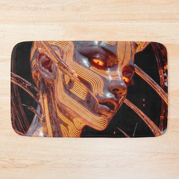 Item preview, Cyber Oni Girl - Cyberpunk Sci Fi Anime art designed and sold by Delerat7.
