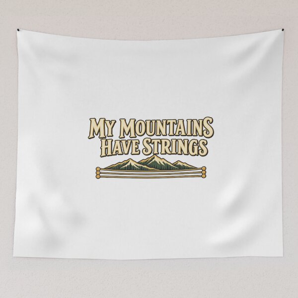 Item preview, Funny Mountain Dulcimer Shirt – My Mountains Have Strings designed and sold by UrbanCanvvas.