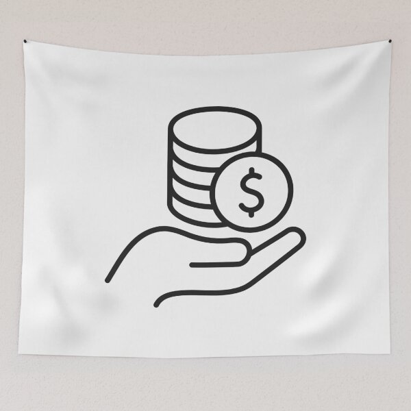 Item preview, Money In Hand Finance Line Icon designed and sold by VectorForge Studio.