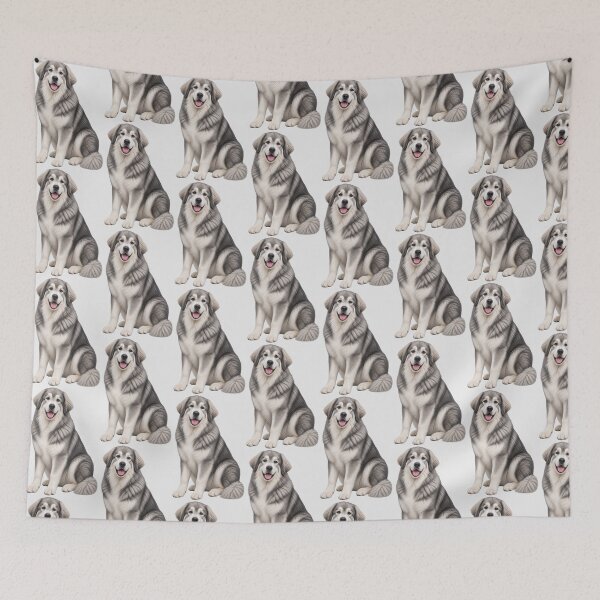 Item preview, Great Pyrenees Badger Gray Dog designed and sold by BackgroundND.