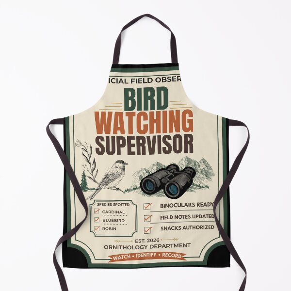 Item preview, Official Bird Watching Supervisor Funny Design designed and sold by Uvclick.