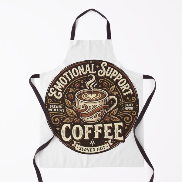 Item preview, Emotional Support Coffee Vintage Retro Coffee Lover Design designed and sold by LOVEARTDESIGN.