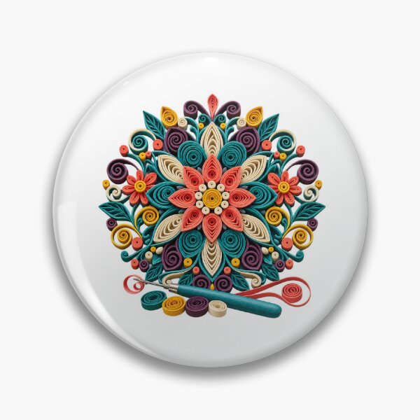 Item preview, Paper Quilling Artist Gift – Colorful Rolled Paper Floral Art designed and sold by UrbanCanvvas.