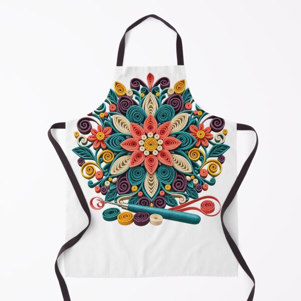 Item preview, Paper Quilling Artist Gift – Colorful Rolled Paper Floral Art designed and sold by UrbanCanvvas.