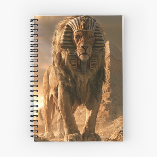 Item preview, A majestic Sphynx in a desert with pyramids, Fantasy & Mythological Creatures designed and sold by CDC40.