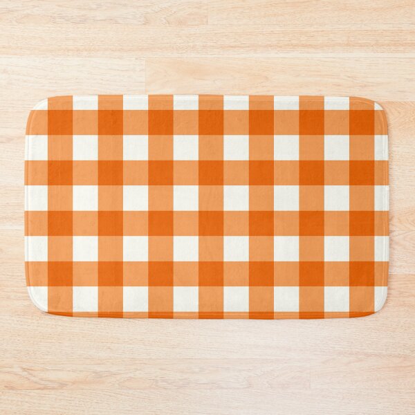 Item preview, Gingham, Deep Orange for Autumn designed and sold by Sole-e-Vento-Studio.