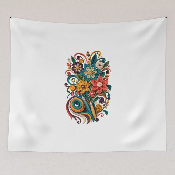 Item preview, Quilling Craft Lover Gift – Decorative Paper Flower Bouquet designed and sold by UrbanCanvvas.