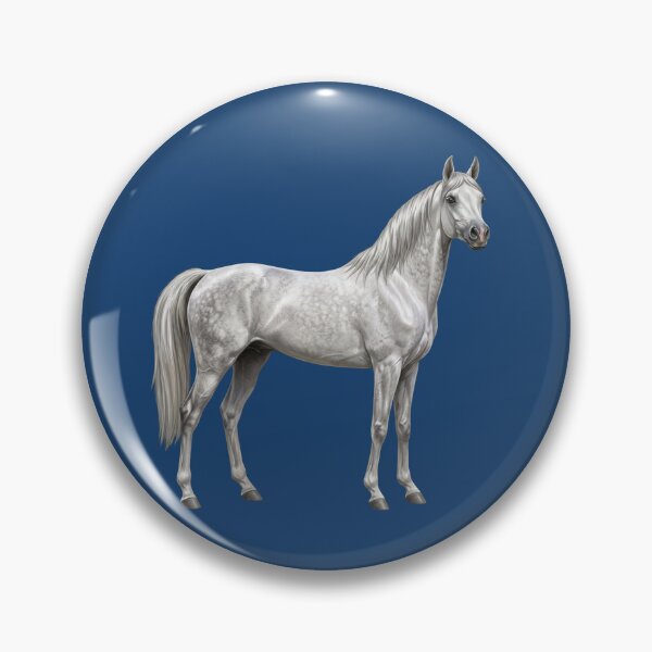 Item preview, A grey Arabian horse of the Abbayan lineage designed and sold by Cheval-de-coeur.