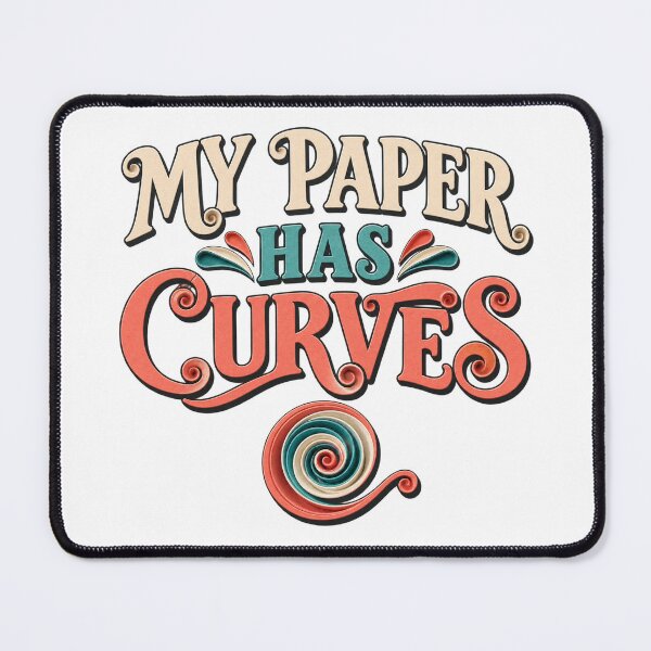 Item preview, Funny Paper Quilling Shirt – My Paper Has Curves designed and sold by UrbanCanvvas.