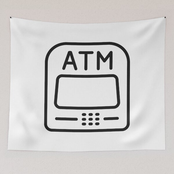 Item preview, ATM Cash Machine Finance Line Icon designed and sold by VectorForge Studio.