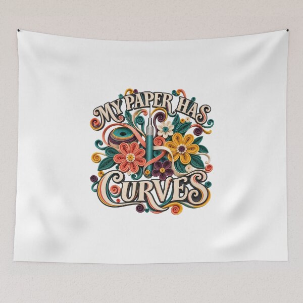 Item preview, Paper Quilling Gift – My Paper Has Curves Floral Craft Art designed and sold by UrbanCanvvas.