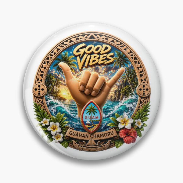 Item preview, Guåhan Wavecrest: Good Vibes of Chamoru Island Spirit designed and sold by BlissBlvdShop.