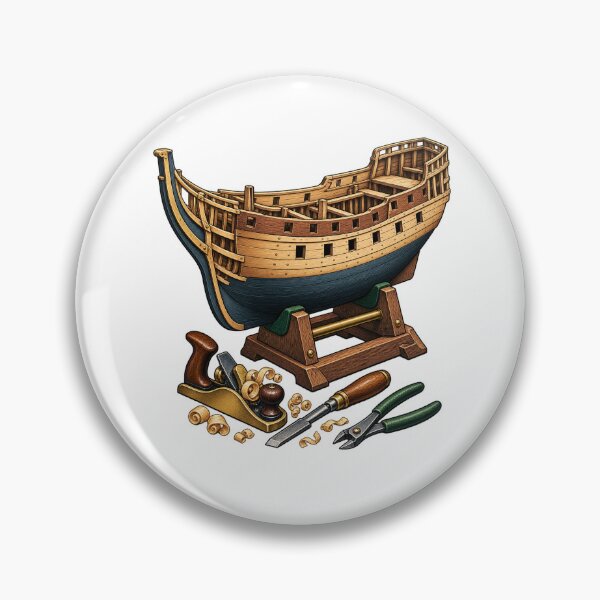 Item preview, Model Ship Builder Gift – Wooden Ship Workshop Hobby Art designed and sold by UrbanCanvvas.