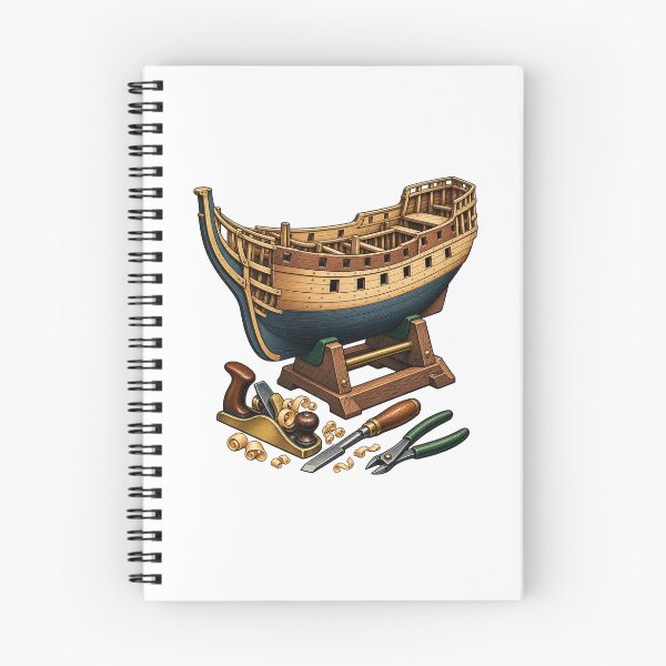 Item preview, Model Ship Builder Gift – Wooden Ship Workshop Hobby Art designed and sold by UrbanCanvvas.