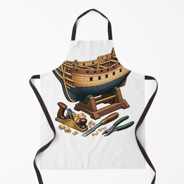 Item preview, Model Ship Builder Gift – Wooden Ship Workshop Hobby Art designed and sold by UrbanCanvvas.
