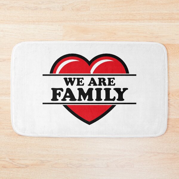 Item preview, We Are Family (Heart / Love / Birth / Parents / Black 2C) designed and sold by MrFaulbaum.