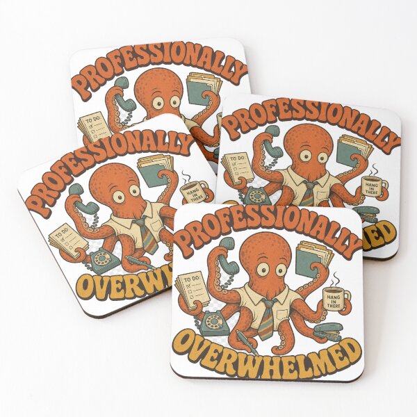Item preview, Professionally Overwhelmed Retro Office Humor designed and sold by BoosterShop.
