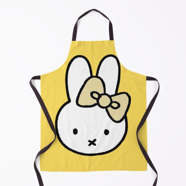 Item preview, Cute White Bunny with Pastel Yellow Bow Miffy! designed and sold by Cozy Moss Studio.
