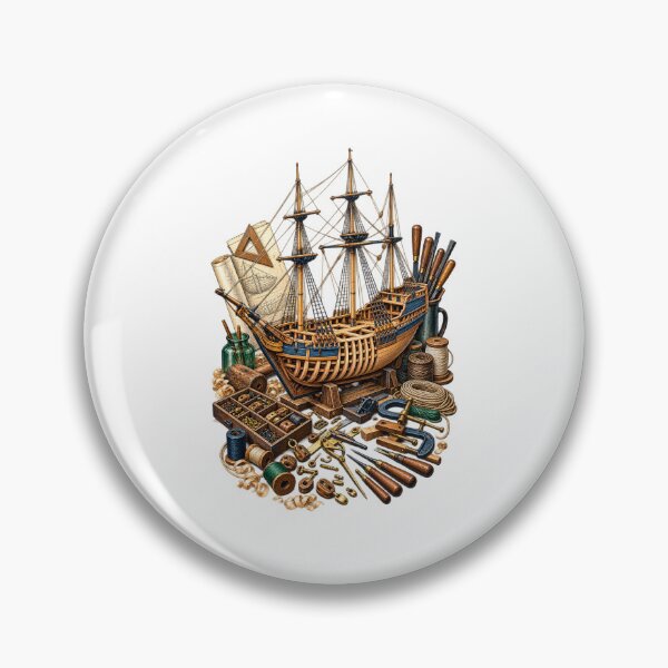 Item preview, Ship Modeling Hobby Art – Decorative Model Shipyard Workshop designed and sold by UrbanCanvvas.