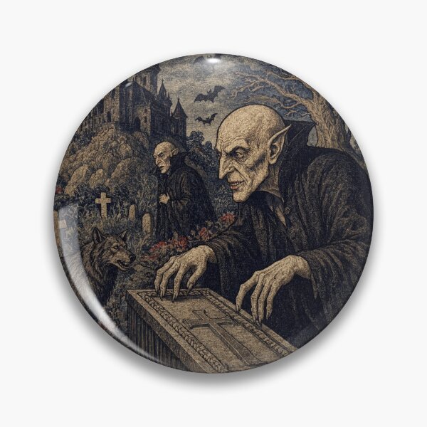 Item preview, Nosferatu the Vampire tapestry art medieval style designed and sold by Vintage Designs +.
