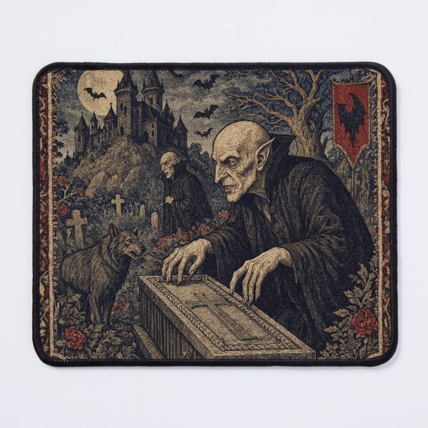 Item preview, Nosferatu the Vampire tapestry art medieval style designed and sold by Vintage Designs +.
