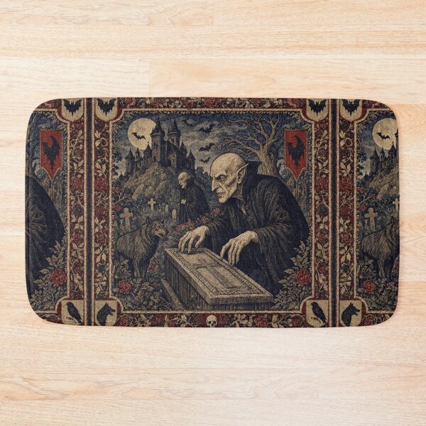 Item preview, Nosferatu the Vampire tapestry art medieval style designed and sold by Vintage Designs +.