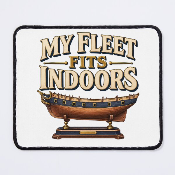 Item preview, Funny Model Ship Builder Shirt – My Fleet Fits Indoors designed and sold by UrbanCanvvas.