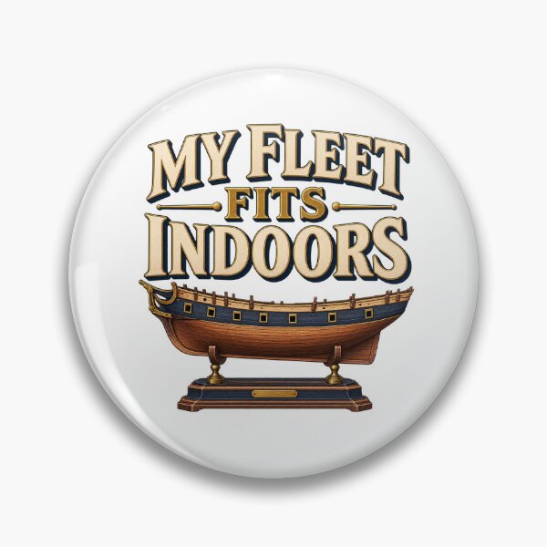 Item preview, Funny Model Ship Builder Shirt – My Fleet Fits Indoors designed and sold by UrbanCanvvas.