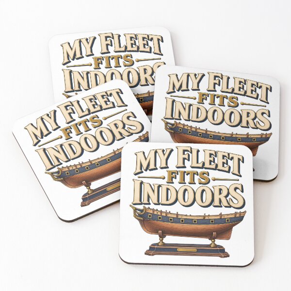 Item preview, Funny Model Ship Builder Shirt – My Fleet Fits Indoors designed and sold by UrbanCanvvas.