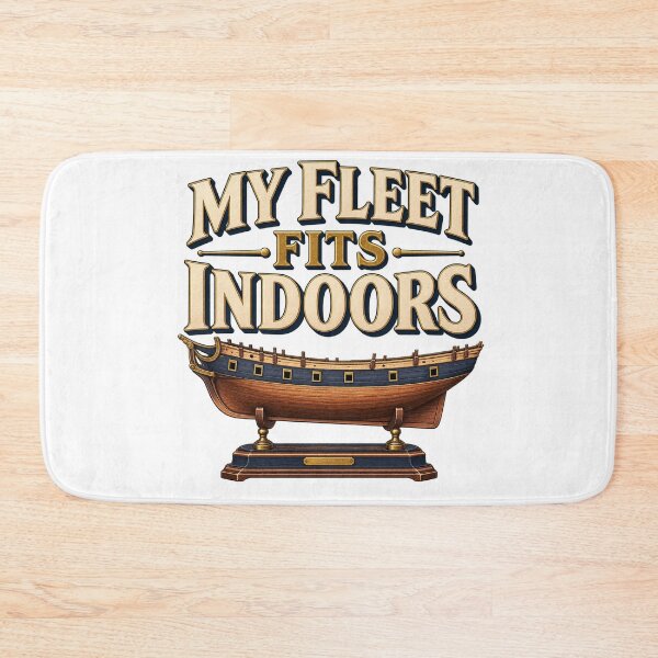 Item preview, Funny Model Ship Builder Shirt – My Fleet Fits Indoors designed and sold by UrbanCanvvas.