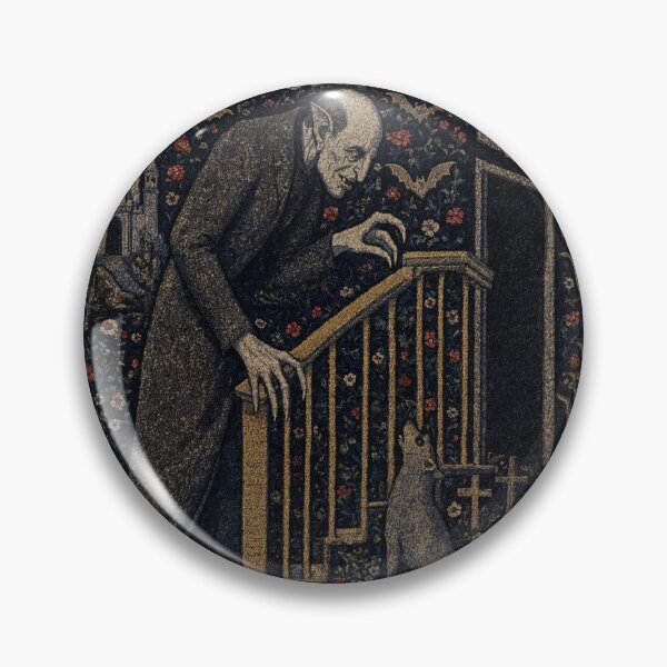 Item preview, Nosferatu the Vampire tapestry art medieval style designed and sold by Vintage Designs +.
